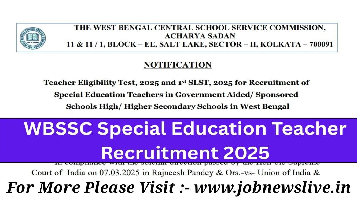 WBSSC Recruitment 2025